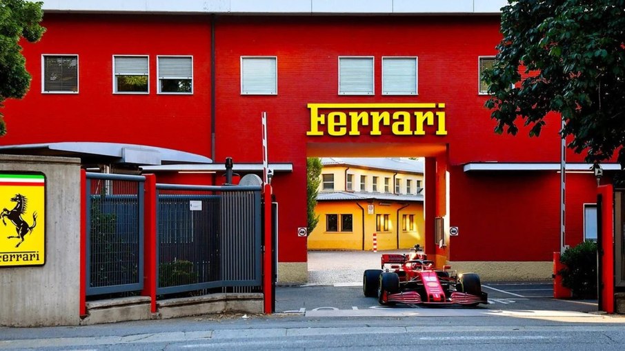 Sede da Ferrari em Maranello Sede da Ferrari em Maranello