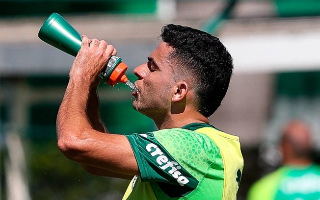 Bruno Rodrigues participou de treinos com companheiros no Palmeiras