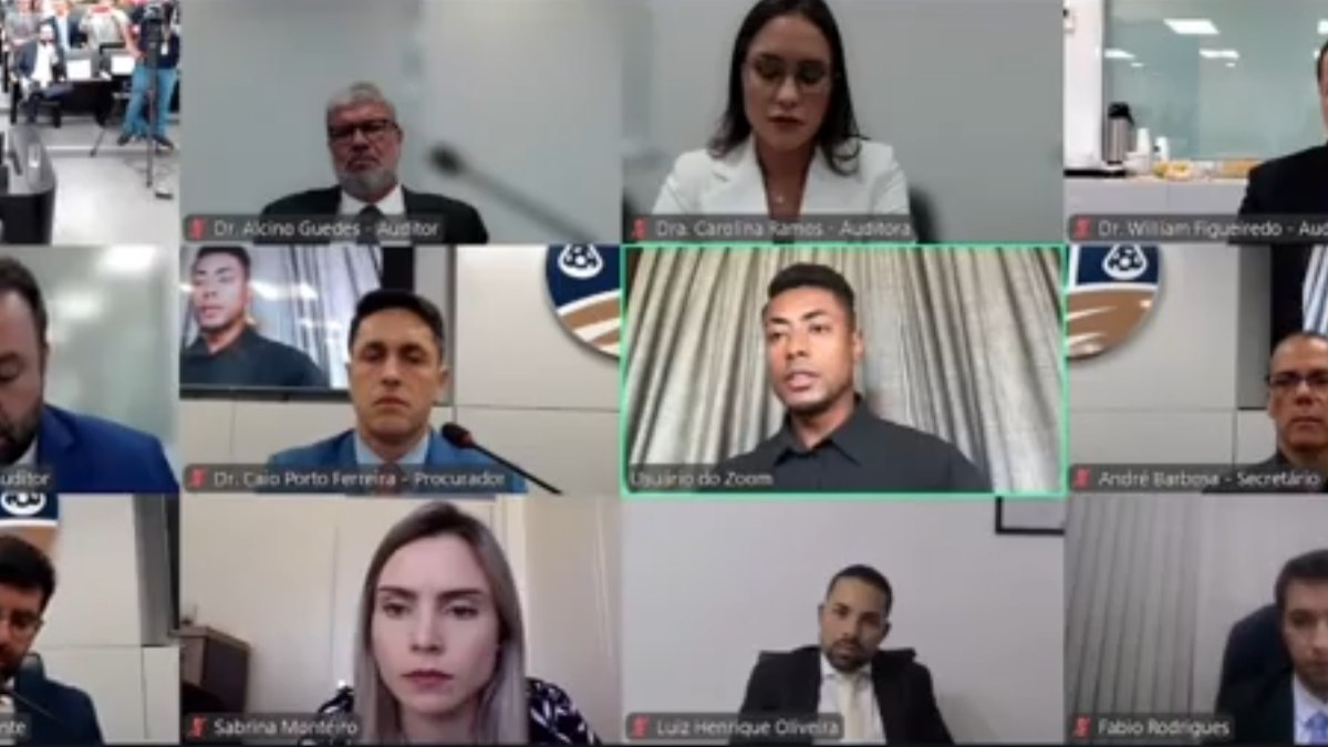 Jogador fez uma declaração alegando inocência durante o julgamento Jogador fez uma declaração alegando inocência durante o julgamento