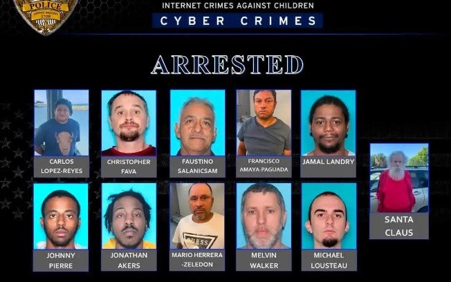 Os 11 suspeitos presos pela divisão de Crimes Cibernéticos da Polícia de Kenner Os 11 suspeitos presos pela divisão de Crimes Cibernéticos da Polícia de Kenner