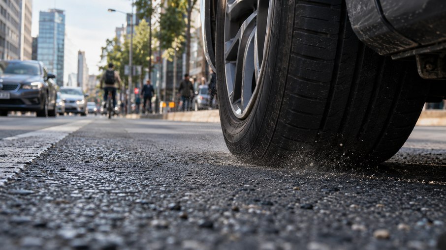 A inalação de micropartículas dos pneus de carros causa contaminação A inalação de micropartículas dos pneus de carros causa contaminação