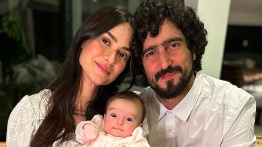 Thaila Ayala e Renato Góes falam ao Fantástico sobre cirurgia da filha, Tereza