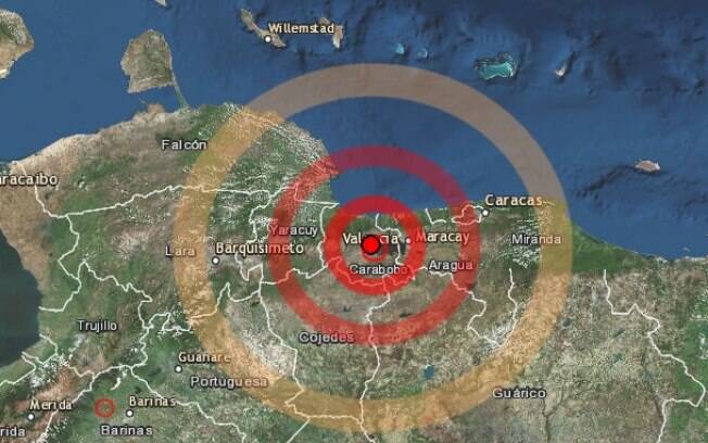 Terremoto de magnitude 5 na escala Richter atingiu a Venezuela nesta quinta-feira (27)