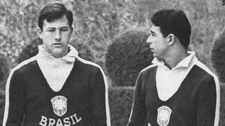 Bellini e Mauro juntos na Seleção Brasileira 