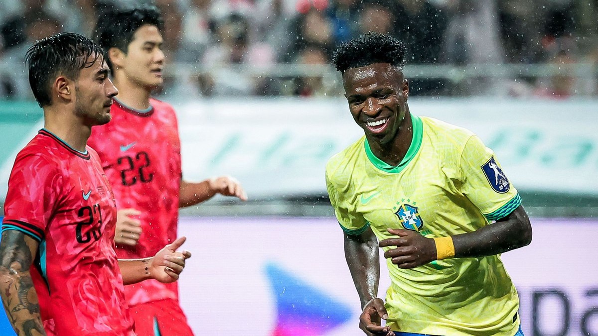 Vini Jr supera polêmica e se destaca em vitória do Brasil