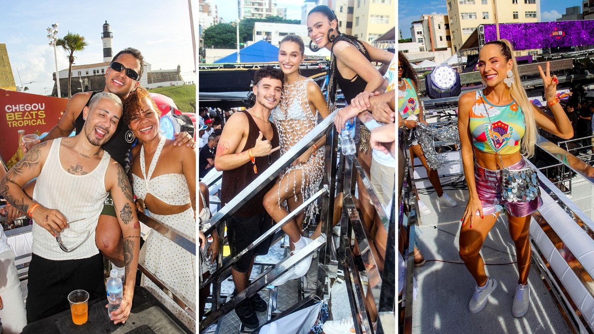 Famosos curtem Carnaval de Salvador em trio da Ivete