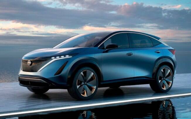 O SUV Ariya totalmente elétrico faz parte da ofensiva da Nissan e será apresentado globalmente dia 15 próximo