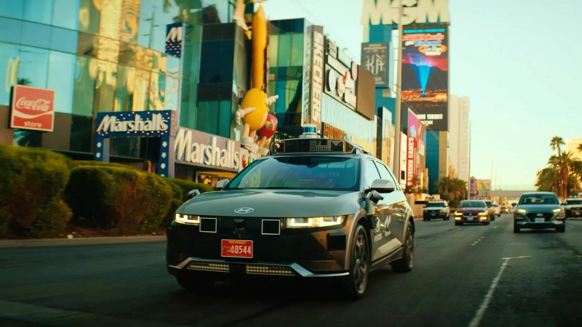 Hyundai Ioniq 5 Robotaxi está sendo apresentado em Las Vegas, EUA