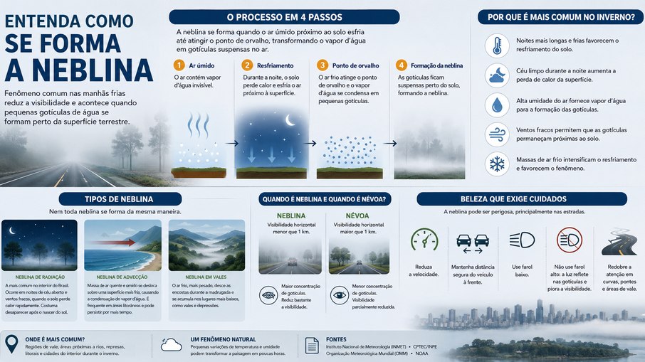 Como se forma a neblina? Como se forma a neblina?