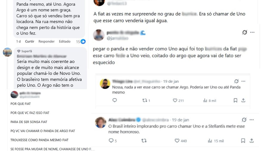 Argo e não Uno: decisão da Fiat gerou uma chuva de reclamações nas redes sociais