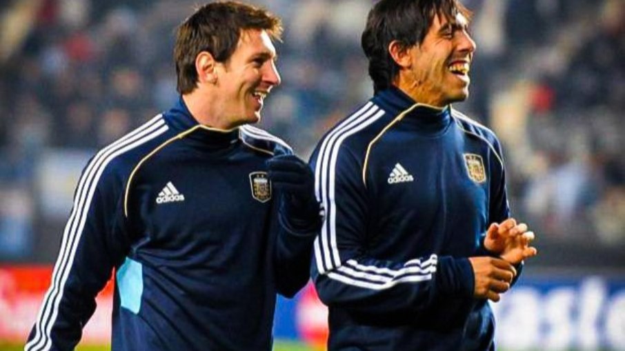 Messi e Tevez jogaram juntos pela seleção da Argentina