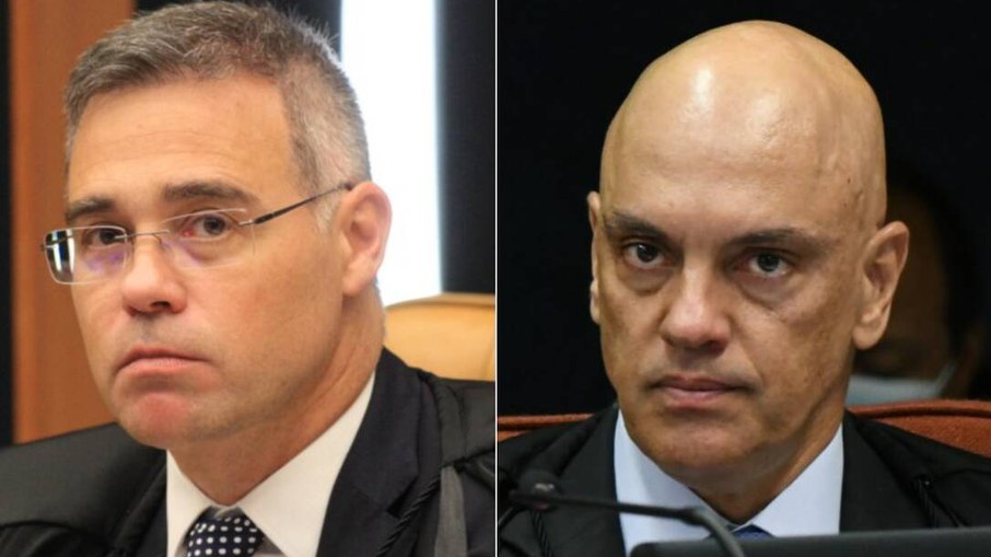 Os ministros André Mendonça e Alexandre de Moraes