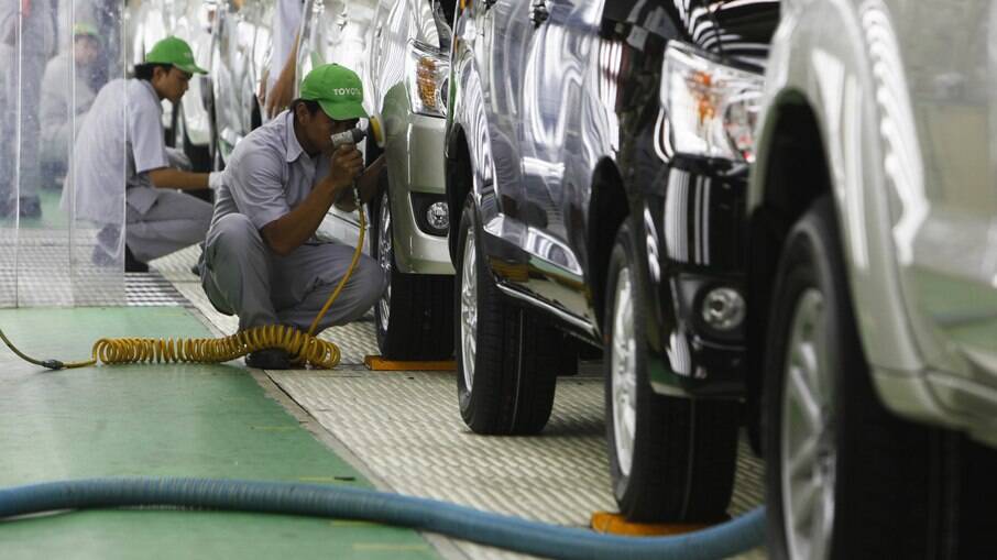 Linha de produção da Toyota está paralisada devido à crise energética na China