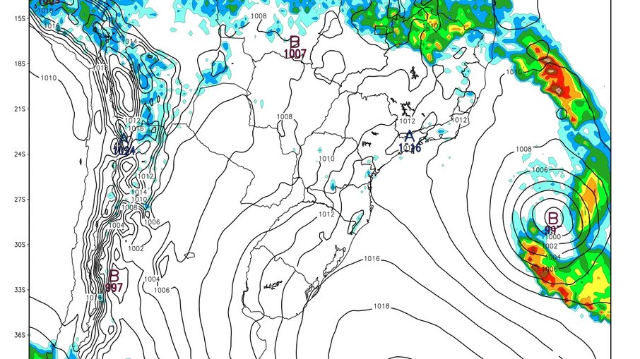 Segundo ciclone deve se formar no fim de semana