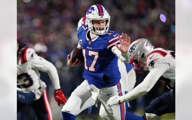 Com Josh Allen em ritmo alucinante, Buffalo Bills despacha o rival New England Patriots dos playoffs