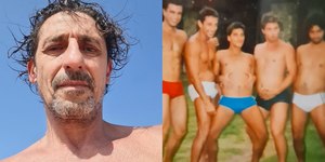 Tuca Andrada posta foto com ex-ator Mário Frias e Bruno Gagliasso