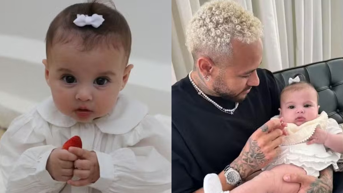 Neymar posta foto da filha caçula, Helena