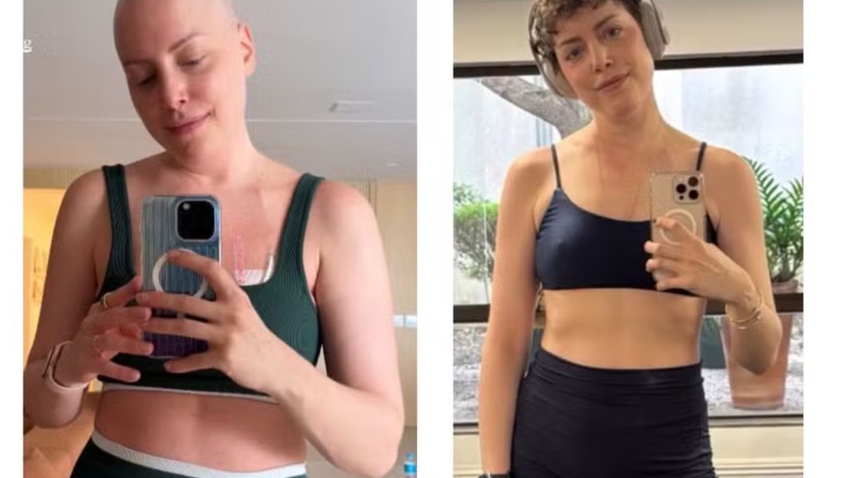 Fabi Justus exibe evolução física após 1 ano de treinos e tratamento