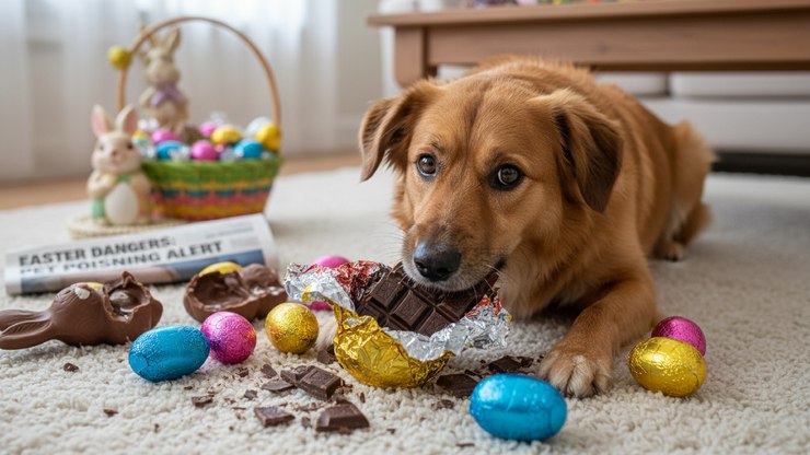 Alerta na Páscoa: chocolate oferece risco à saúde dos pets