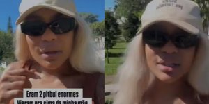 Cariúcha expõe pânico após ataque de pitbull: "Me tremendo"