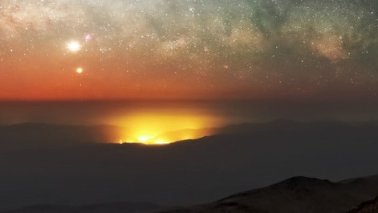 Vênus
e Júpiter: quando os planetas mais brilhantes se encontram
