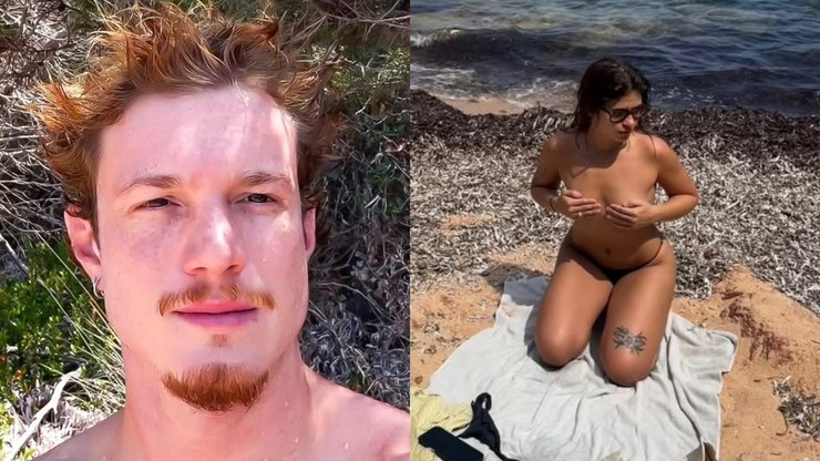 Pedro Novaes expõe namorada fazendo topless na Itália