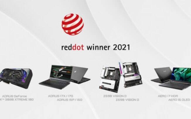 A GIGABYTE ganha o prêmio Red Dot Design Awards 2021 Todas as indicações da GIGABYTE vencem em sua categoria