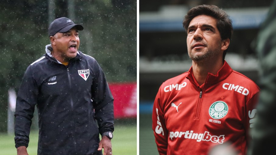 Recém-chegado no São Paulo, Roger Machado tenta quebrar tabu diante do Palmeiras de Abel Ferreira