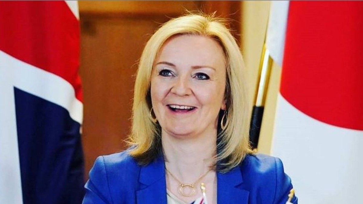 A secretária de Relações Exteriores britânica, Liz Truss