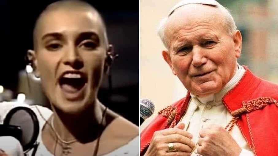 Sinead O'Connor causou polêmica ao rasgar foto do Papa em 1992; veja