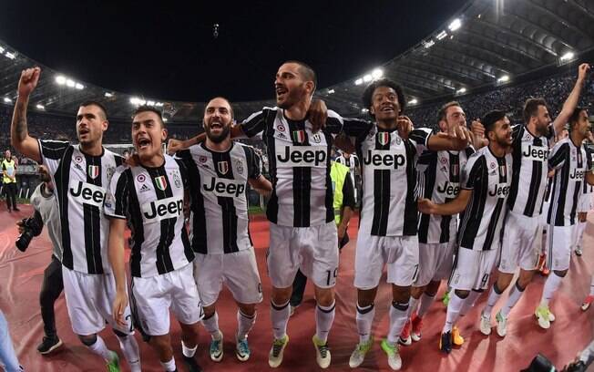 Juventus celebra o hexacampeonato italiano