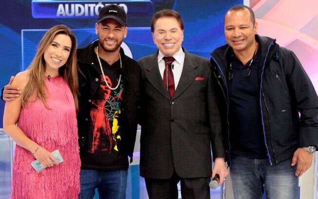 Neymar esteve no programa Silvio Santos e participou do 