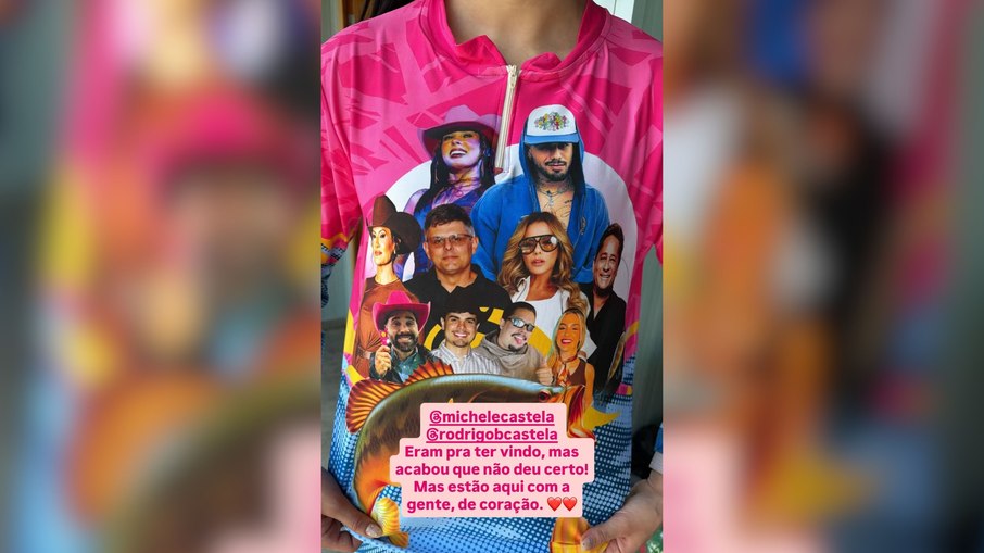 Ana Castela e Zé Felipe usam looks iguais em pescaria