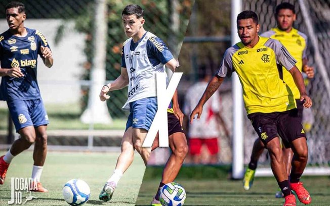 Santos e Flamengo se enfrentam no Brasileirão Sub-20