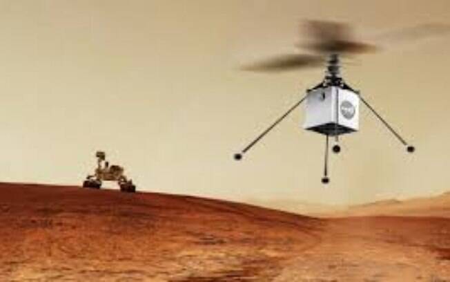 Pequeno helicóptero da Nasa em Marte será pioneiro em voos em atmosferas diferentes da encontrada na Terra
