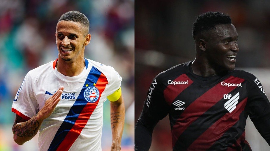 Luciano Juba e Viveros são destaques de Bahia e Athletico-PR