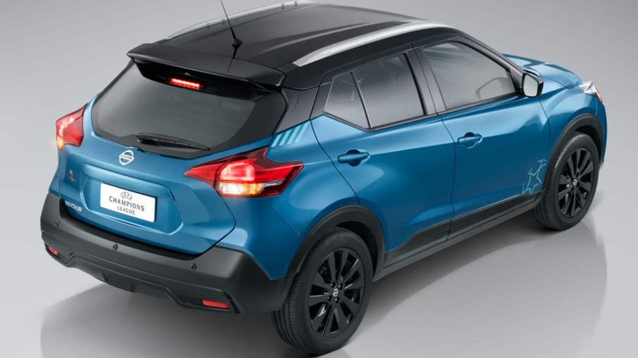 Traseira do Nissan Kicks UCL em edição comemorativa Traseira do Nissan Kicks UCL em edição comemorativa