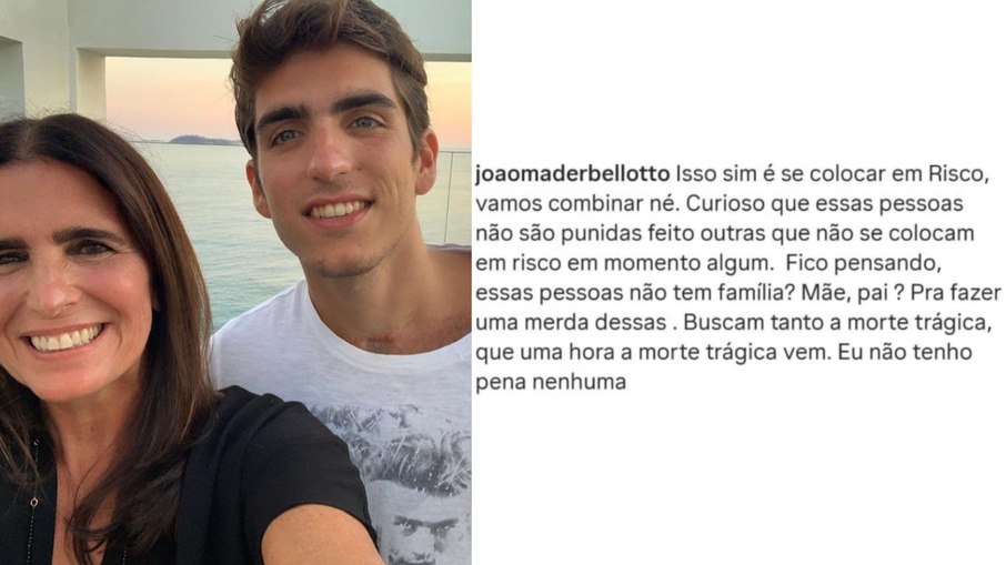 Filho de Malu Mader se envolve em polêmica após comentário