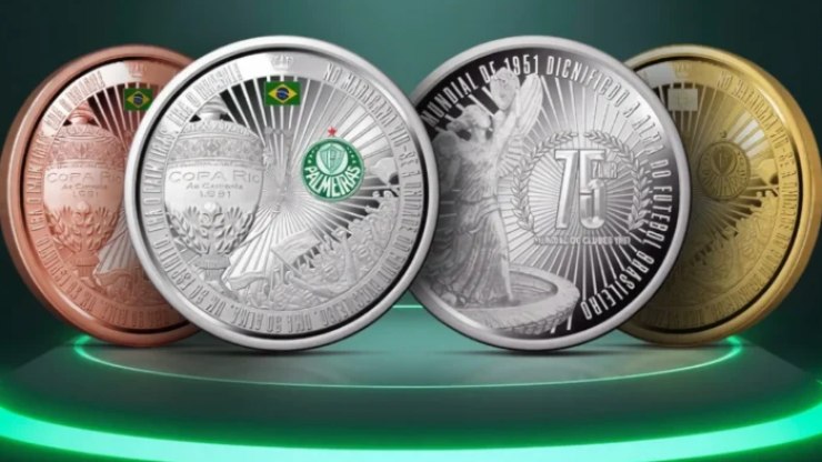 BC lança medalha do Mundial do Palmeiras que custa até R$ 75 mil