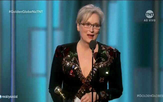 Meryl Streep foi premiada pelo conjunto da obra no Globo de Ouro 2017