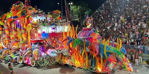 Veja quais famosos desfilam pela Grande Rio