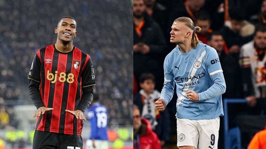 Rayan e Haaland são destaques de Bournemouth e Manchester City Rayan e Haaland são destaques de Bournemouth e Manchester City