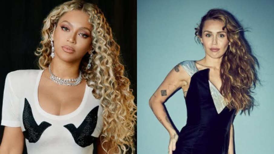 Beyoncé e Miley Cyrus Beyoncé e Miley Cyrus