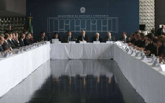 Ministro Alexandre de Moraes detalhou ações do governo aos secretários estaduais de segurança pública