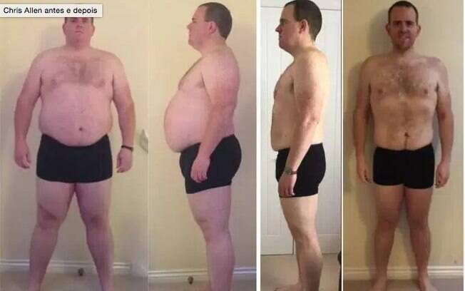 Esse homem, Chris Allen, perdeu 60 kg cortando o álcool da sua rotina