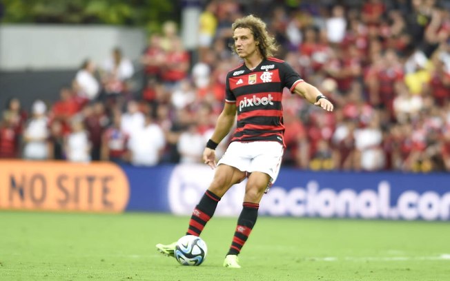 David Luiz em campo pelo Flamengo