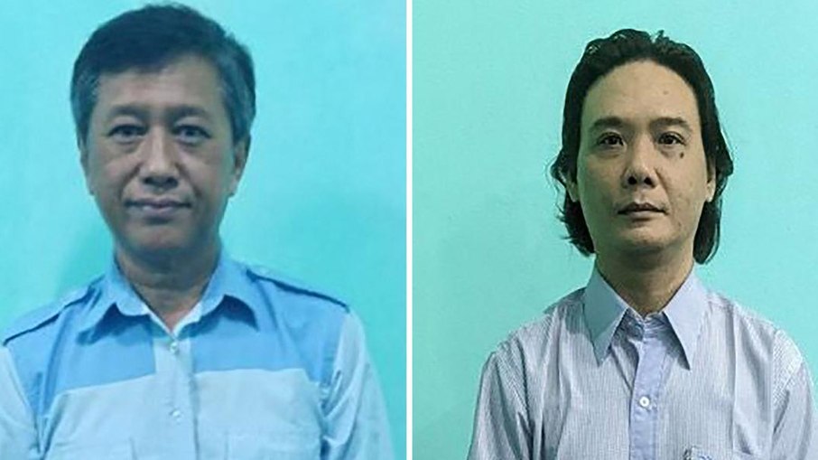 O ativista pró-democracia Kyaw Min Yu e o ex-deputado Phyo Zeya Thaw,