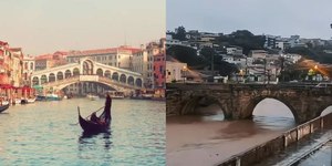Brincadeira: morador compara cidade brasileira com Veneza; vídeo