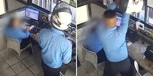 VÍDEO: mulher é agredida por colega em portaria de prédio