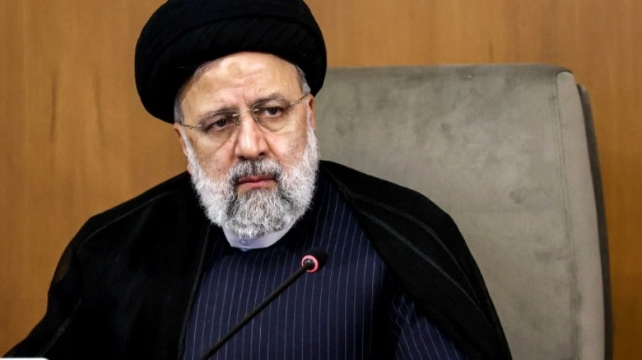 O presidente iraniano, Ebrahim Raisi, em Teerã, em 2 de abril de 2024